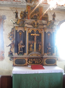 Närbild altartavla